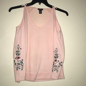 Rue21 pastel pink polyester sweater.
